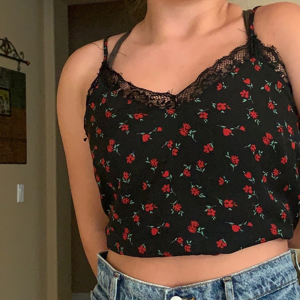 y2k lace top